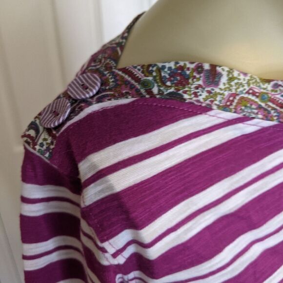 Anthropologie Postmark stripe long sleeve shirt - Picture 11 of 11